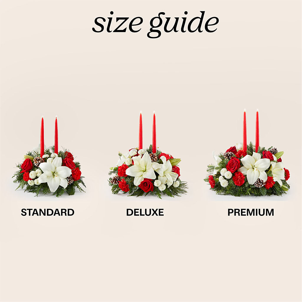 Seasonal Festivities Centerpiece –  Lumaya Florals, Rock Hill SC