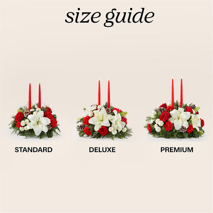 Seasonal Festivities Centerpiece –  Lumaya Florals, Rock Hill SC