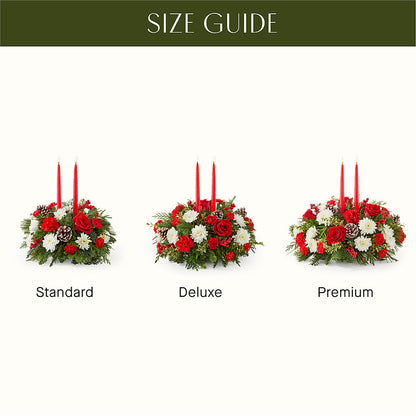 Holiday Soiree Centerpiece –  Lumaya Florals, Rock Hill SC