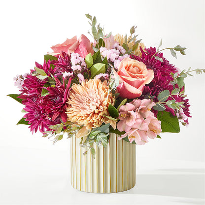 Berry Cobbler Bouquet with Ivory Vase –  Lumaya Florals, Rock Hill SC