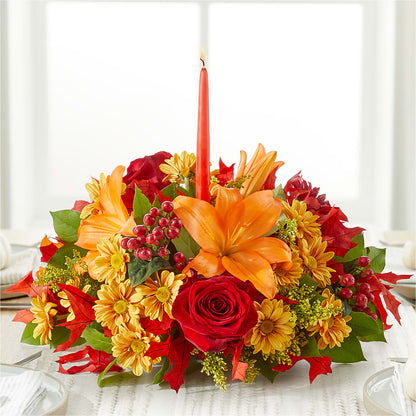 Autumn's Embrace Centerpiece –  Lumaya Florals, Rock Hill SC