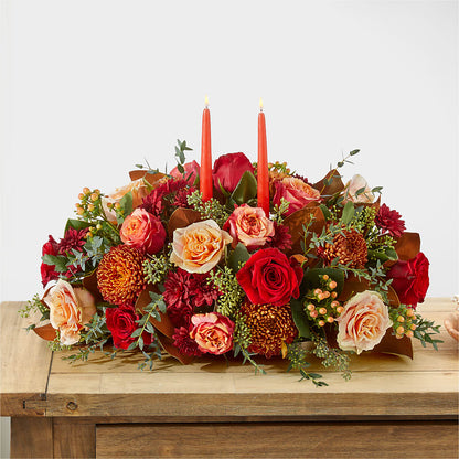 Gather Near Centerpiece –  Lumaya Florals, Rock Hill SC