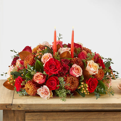 Gather Near Centerpiece –  Lumaya Florals, Rock Hill SC