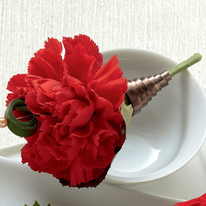 Red Carnation Boutonniere –  Lumaya Florals, Rock Hill SC
